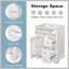 Meuble-lavabo blanc 24 po avec lavabo, panneau de fibres à densité moyenne et fabrication en bois de pin, 3 tiroirs et armoire avec support de rangement à 2 niveaux, porte et tiroirs à fermeture en douceur, conception moderne pour les petites et moyennes salles de bain-579169864