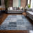 Washable Floral Indoor / Outdoor Rug-1355465361