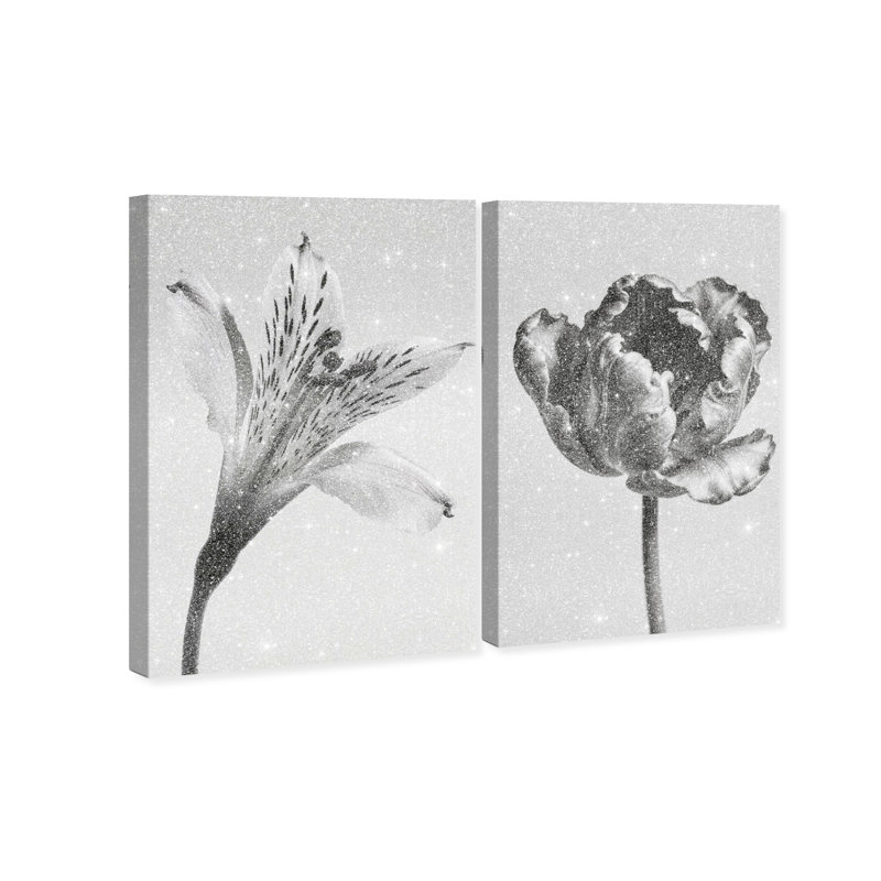 Peeking Flowers Set Set by Oliver Gal, 15" H x 10" W, Gallery Wrapped