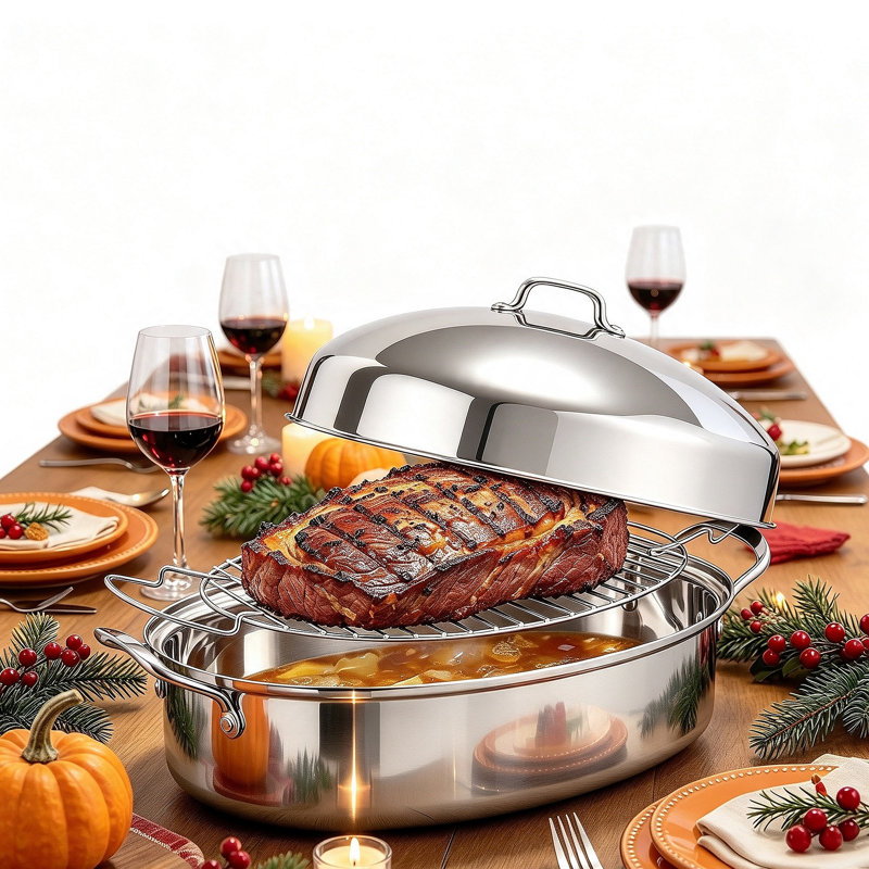 LUMARA HOME Stainless Steel Roasting Pan