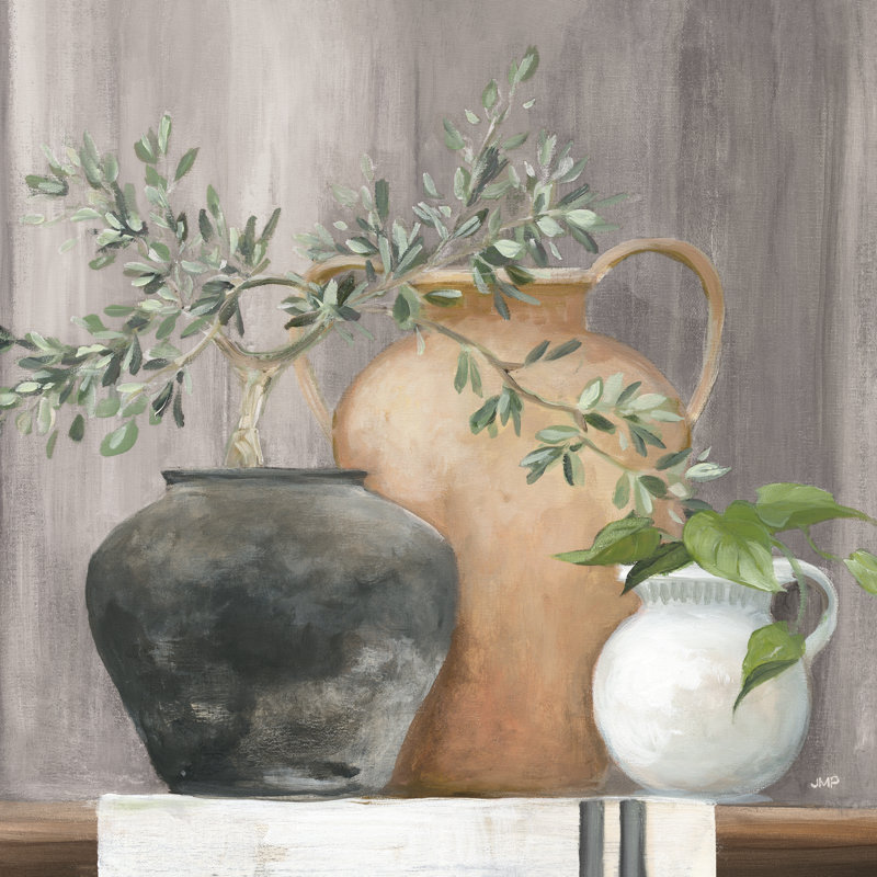Simplicity Gray by Julia Purinton - No Frame Art Prints on Canvas, 76cm H x 51cm W x 3.8cm D