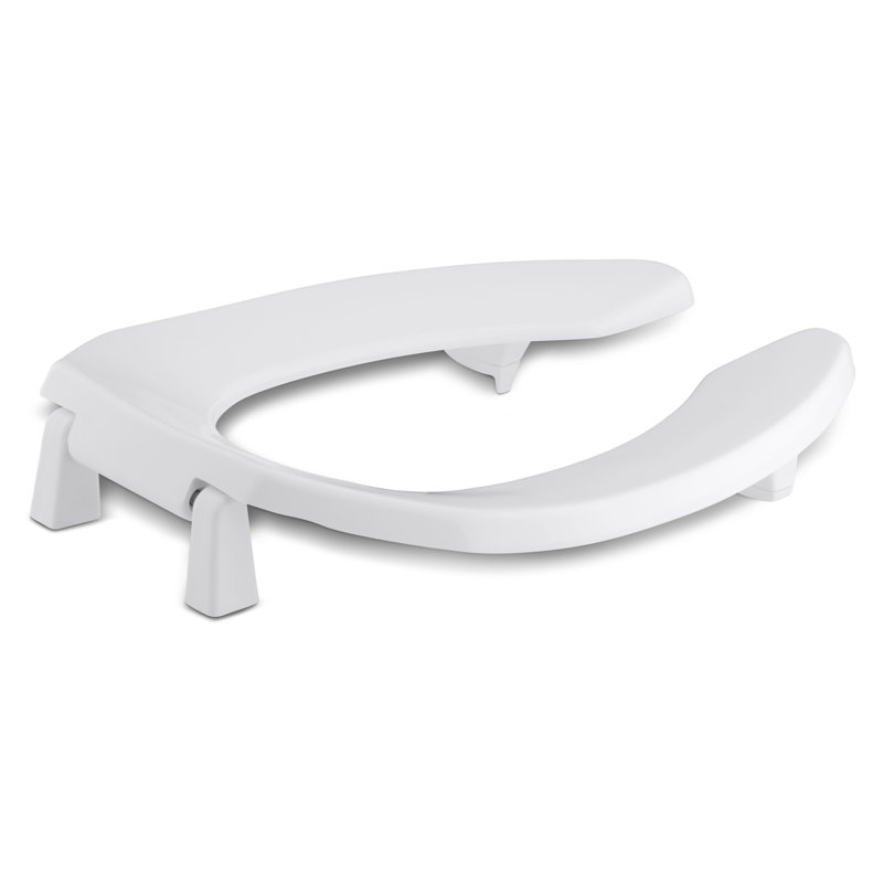 Lustra Elongated Toilet Seat with Bumpers and Anti-Microbial Agent