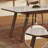 Solid Ash Wood Rock Plate Dining Table Set-105899059