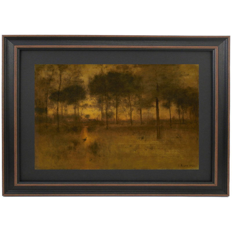 La maison du héron par George Inness, H 17 po x l 24 po