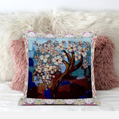 Housse et insert de coussin carré en polyester intérieur / extérieur