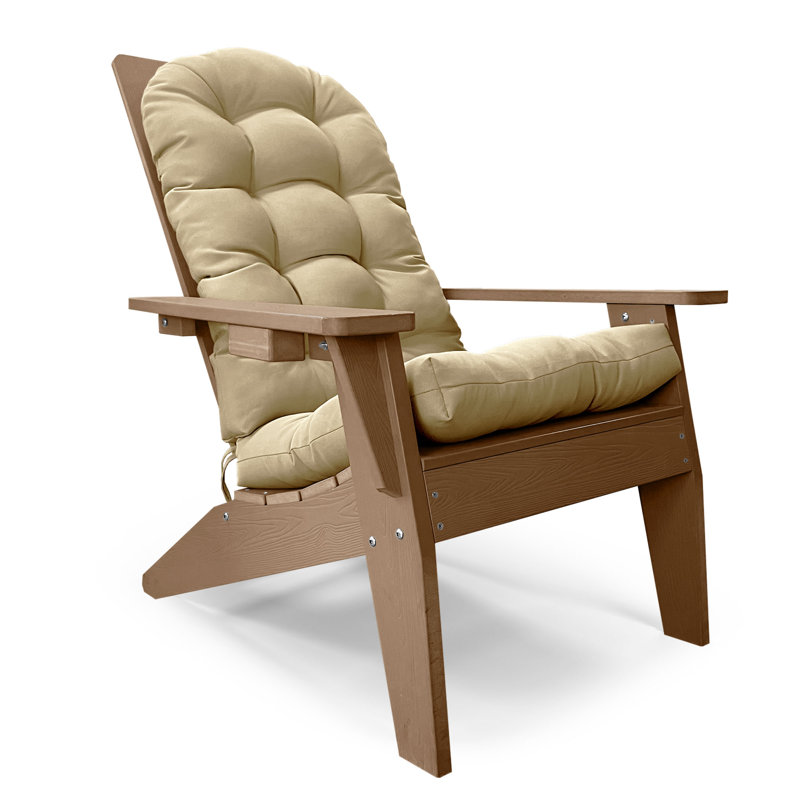 Kalamazoo Folding Adirondack Chair with Chair Cushion, Teal