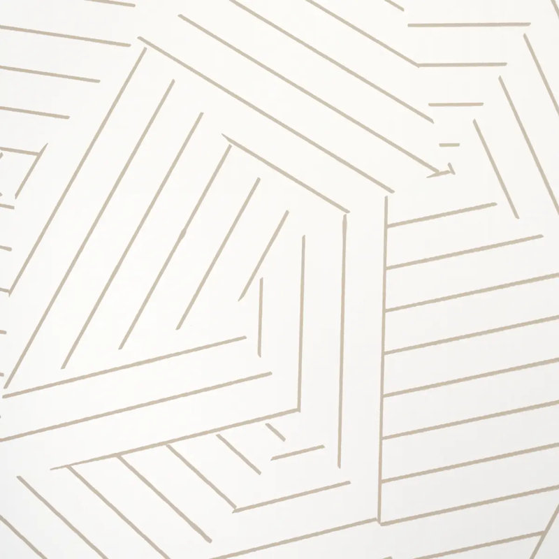 Schumacher x Miles Redd Deconstructed Stripe Wallpaper, Greige