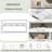 62.2'' Large Entryway Table With 4 Drawers-221615756