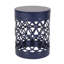 Ensemble de tables d'appoint en métal durable et résistant à la rouille, polyvalent pour le jardin et le patio, design moderne avec motif à découpes élégant-874225819
