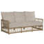 Newport 79" Wide Outdoor Wicker Patio Sofa with Cushions-70044858-84544970-93646529