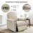 Madison Park Elio Beige Upholstered Power Swivel Glider Recliner with USB and USB-C Ports-122431749