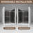 44"-48" W X 76" H Frameless Sliding Shower Door, Brushed Nickel Shower Screen, 5/16" (8Mm) Clear Tempered Glass With Explosion-Proof Film-121720185