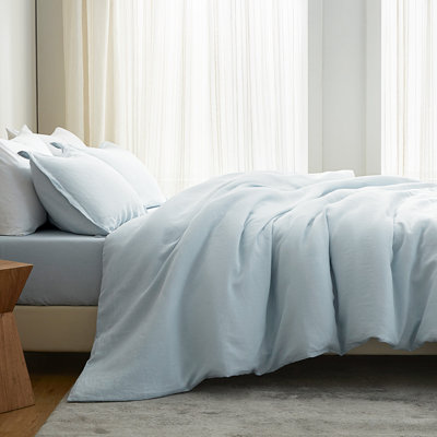 Ensemble de housse de couette en lin European toutes saisons