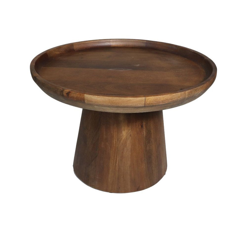 Copenhagan Solid Wood Coffee Table, Brown, 40cm H x 60cm L x 60cm W