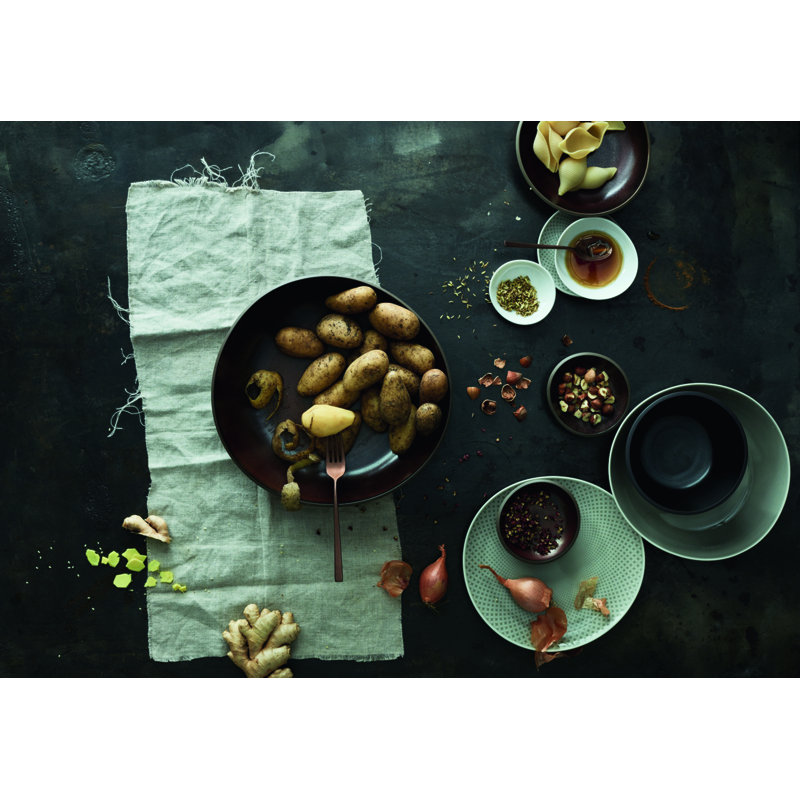 Junto Handmade Stoneware Dinner Plate, Bronze