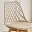 Dining Chairs - Nordic Style Dining Chair - Mesh Backrest - Solid Wood Legs-367318923-342771804