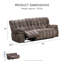 Ensemble de canapé inclinable manuel 2 pièces Prance-1513576127