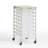 Nisean Under Desk Storage Mobile Utility Cart with Wooden Top and 8 Drawers-1259464112