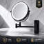 Miroir de salle de bain mural moderne à DEL 8 po avec grossissement 10 fois-133232305
