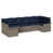 Structure grise / coussin bleu marine est en rupture de stock