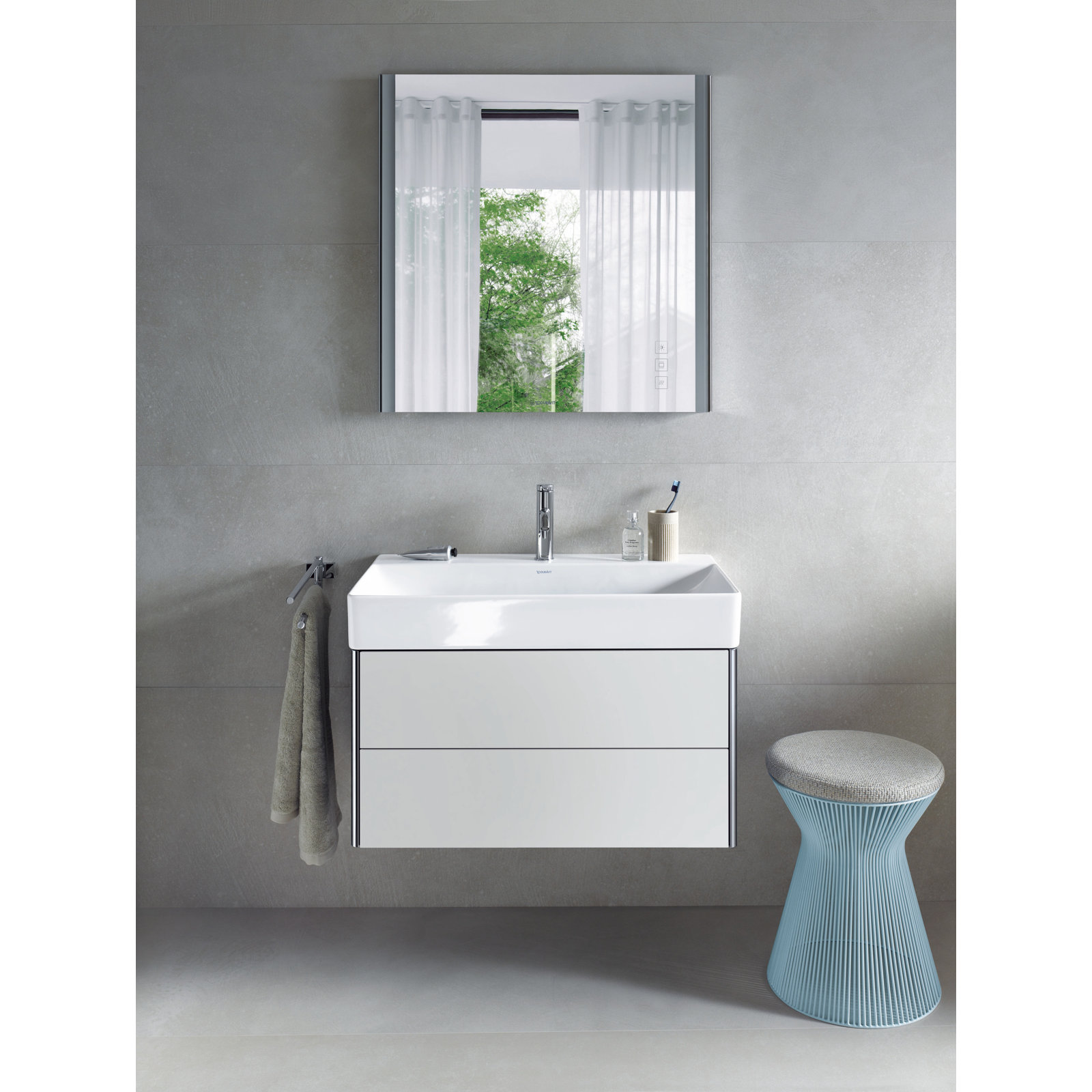 DuraSquare Undermount Bathroom Sink with Faucet