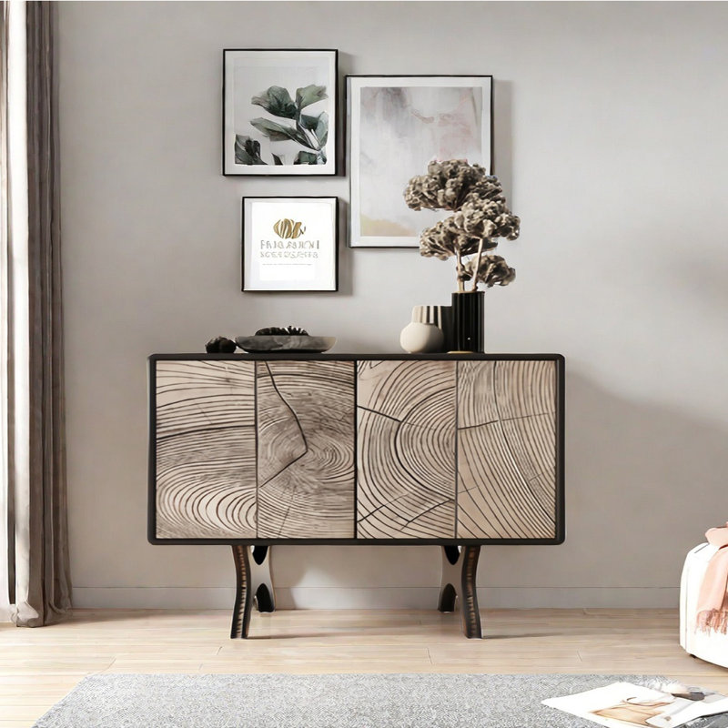 Retro Light Luxury Sideboard Cabinet