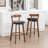 Nordic Solid Wood Bar Stool-425872061