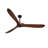 72" Wood Blade Ceiling Fan No Light Remote Control Reversible DC Motor-111624220