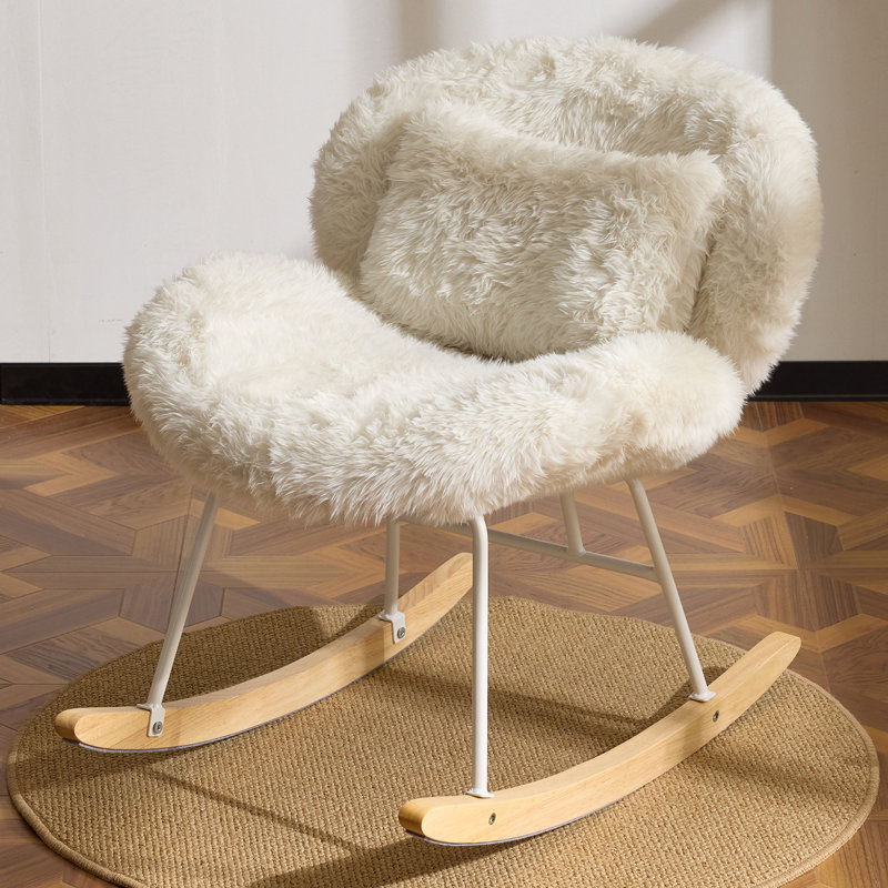 Chaise berçante Cozy, Blanc