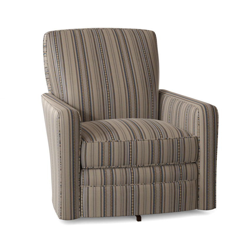 Idana Upholstered Swivel Armchair, Townhouse 41 Gray, Yes