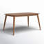Table de salle à manger rectangulaire avec pieds fuselés l 59,06 po Gallman-292885318-305728034