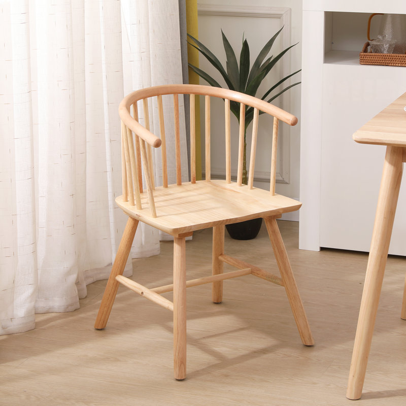 Ensemble de 2 chaises de salle à manger en bois massif Esquibel