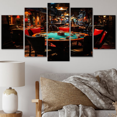 Ensemble de décoration murale casino en métal Blackjack II - casino et jeux