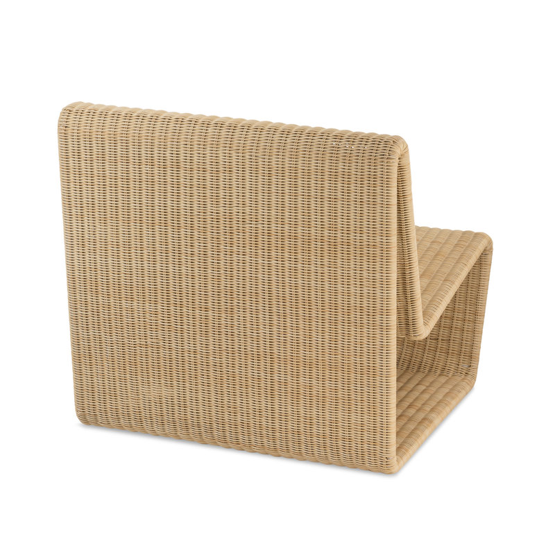 Chaise Adirondack Jimmy Wicker, Naturel