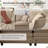 Aariketh 105"W Modular Chenille LAF RAF Sectional, Sofa Couch, 3 Seater-1710747521