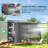 Outsunny 4.6' x 9' Steel Outdoor Storage Shed, Metal Tool House with Lockable Doors, Foundation Kit, 2 Air Vents, Gloves, Lean to Shed, Dark Gray-107382594