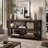 55" Industrial Wood Console Table with Storage