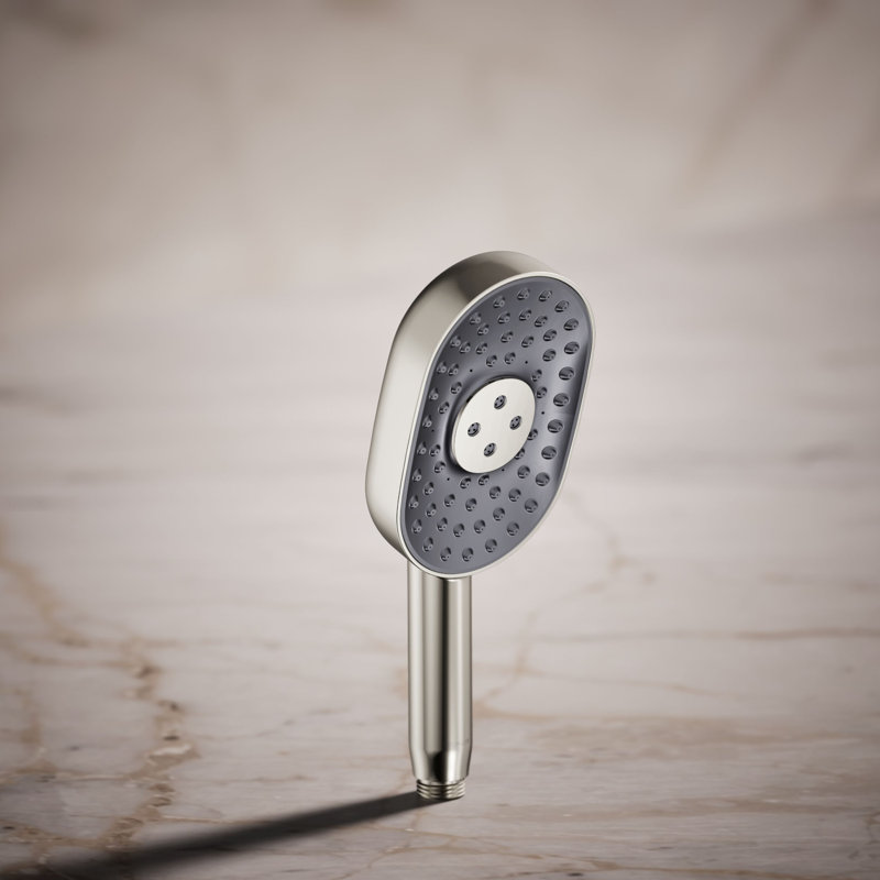 Statement 2.5 GPM Oval Multifunction Handshower With Katalyst Air-Induction Technology, Polished Nickel