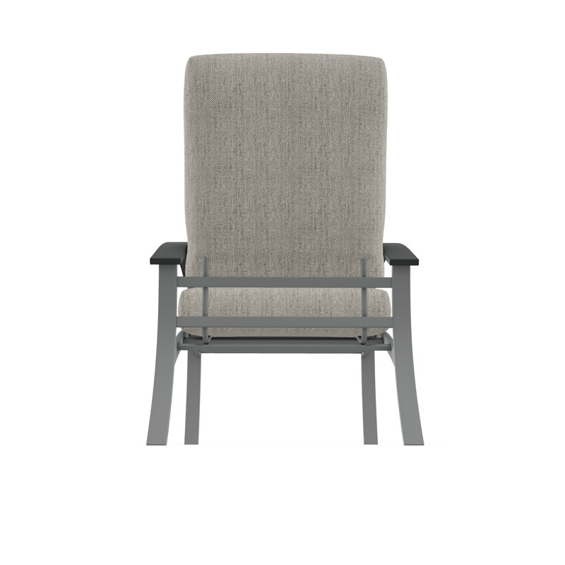 Belle Isle Outdoor Lounge Chair, Huskie, Graphite