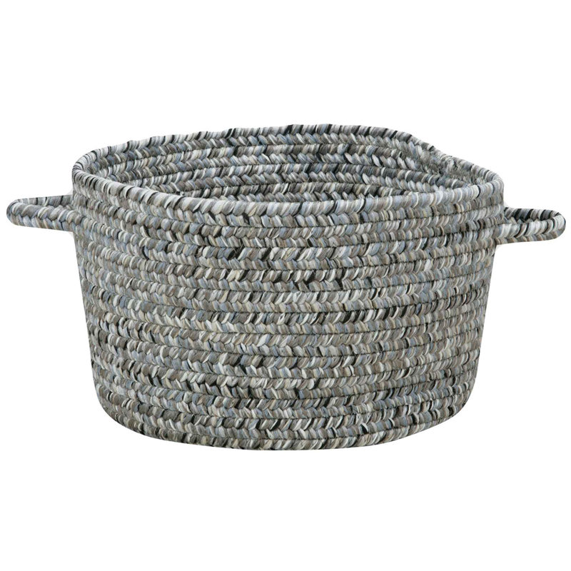 Longshore Tides Polyethylene Plastic Decorative Basket, Smoke, Basket 20"