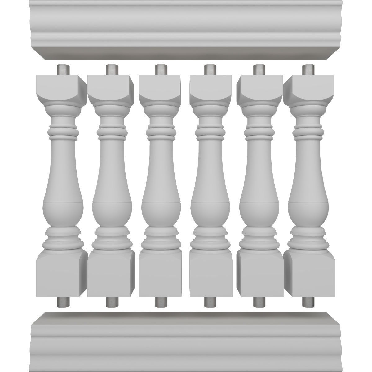 PCI Enterprises Bradford Gray Urethane Porch And Stair Railings Wayfair