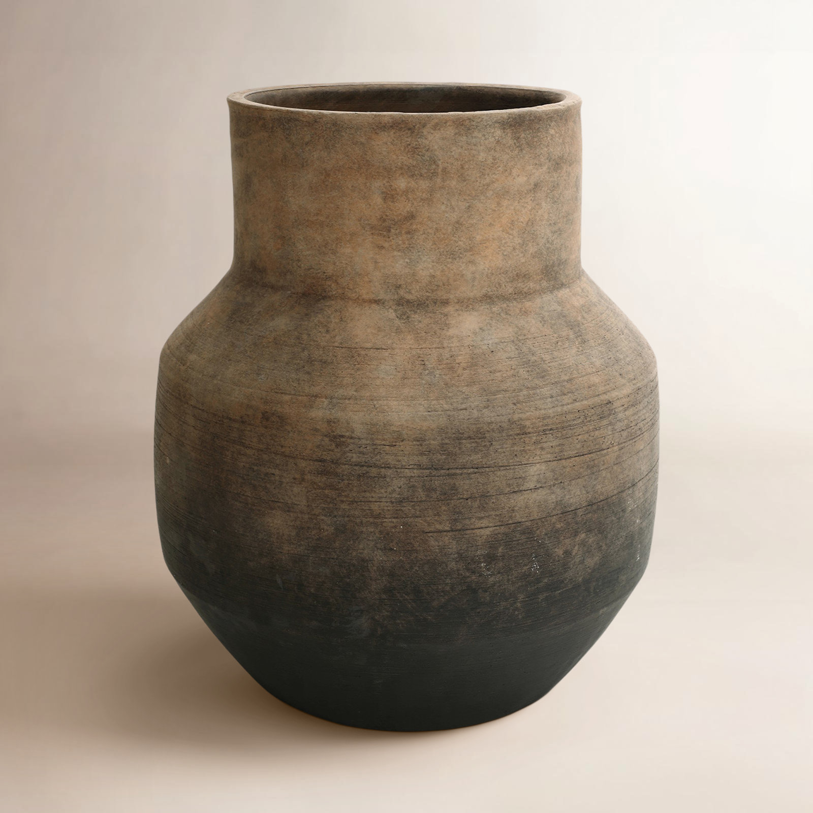 Rockport Terracotta Table Vase, 13.2" H x 11.4" W x 11.4" D