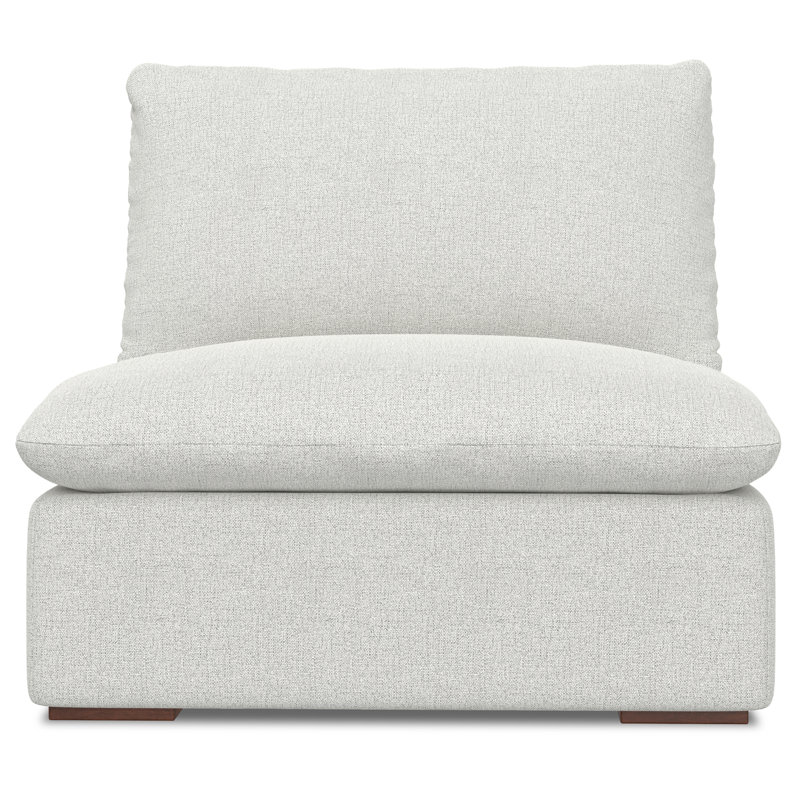 Jasmine Center Sofa Module 36-inches Wide, Handcrafted Contemporary-Style Armless Sofa or Armless Chair for Living Room