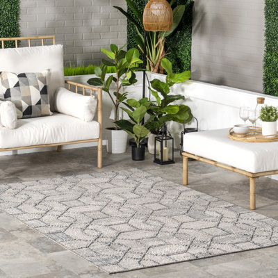 Tapis intérieur / extérieur géométrique Sandee
