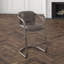 Chiavari Upholstered Stool with Metal Frame-564622947-561358513