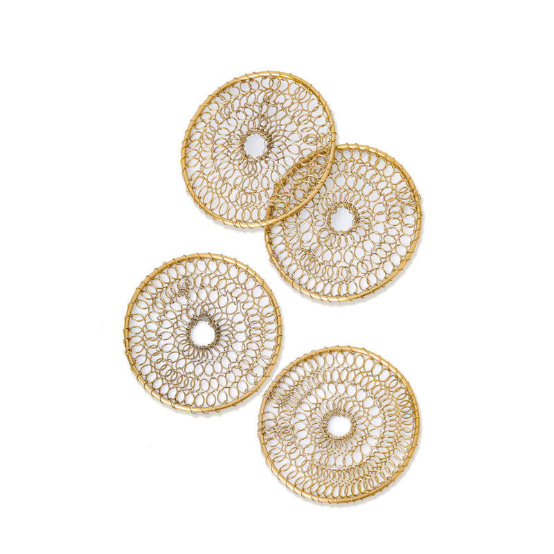 Ensemble de 4 sous-verres en filet Aeon Minimalist