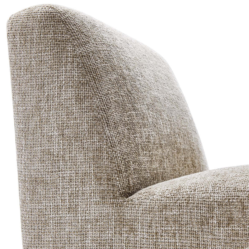 Modway Amita Chenille Upholstered Accent Chair, Khaki Chenille
