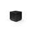 20" Black Marble Square Block End Table