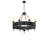 8 - Light Dimmable Wagon Wheel Chandelier