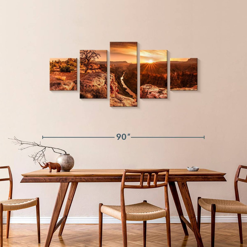 Grand Canyon At Sundown, 36" H x 80" W